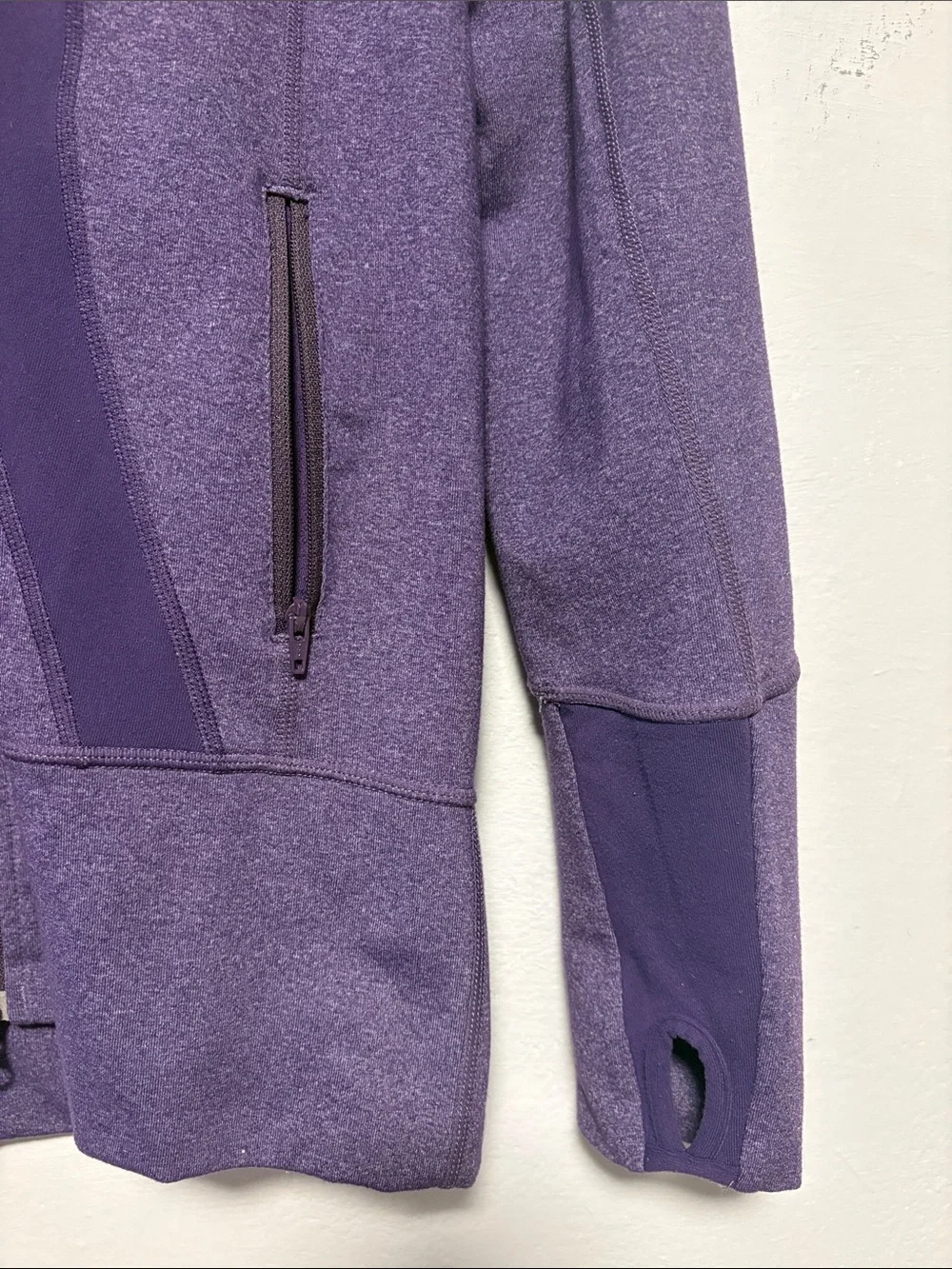 LULULEMON Define Jacket Heathered Purple Full Zip Thumbholes Size 6